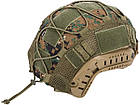Чохол-кавер на каску шолом типу Fast/Фаст, Elastic Cord Pixel Multicam (DW), фото 4