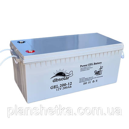 Гелевий акумулятор BATTERY GEL dbsolar 12V 200 Ah, фото 2