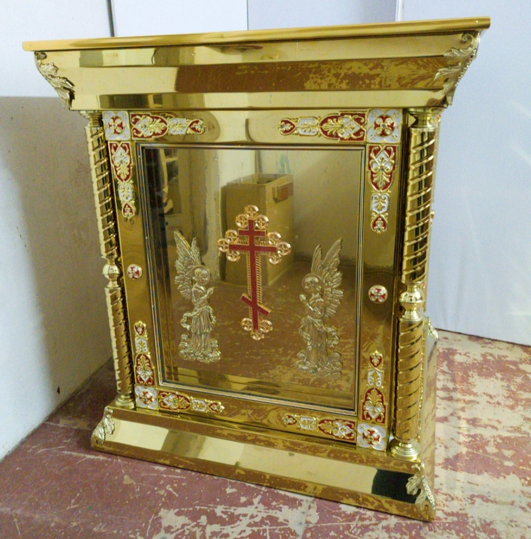 Одяг на Жертовник храмовий за склом з декором, фото 1