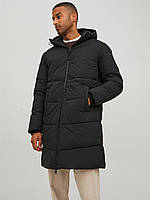 Длинная куртка JORCOPENHAGEN LONG PUFFER LN 12215283-Black Jack & Jones L Черный