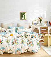 Комплект постільної білизни Bella Villa сатин полуторний бірюзовий (B-0332 Sn)