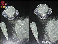 Светоотражающий глиттер для дизайна ногтей TCS-207