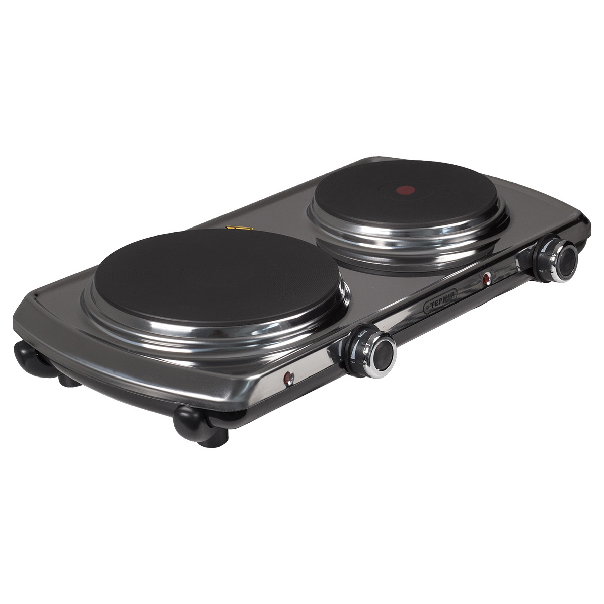 Електроплита ТЕРМІЯ ЕПЧ 2-2,2/230 М2 з чавунною конфоркою, нержавійка