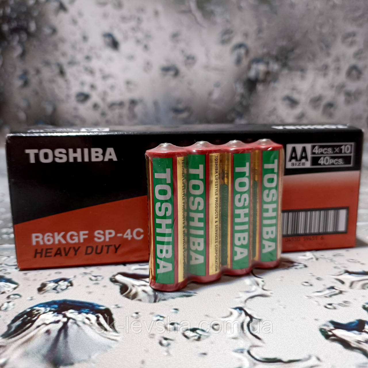 Батарейка AA (R6) Toshiba Heavy Duty R6KGF SP-4C 1.5 V 40 шт./уп.