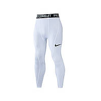 Мужские термо лосины Nike Pro Combat white