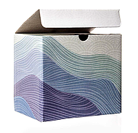 Подарочная коробка для Кружки Цветная волна