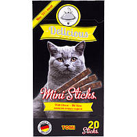 Лакомство для котов TOMi Delicious Mini Sticks Cheese из сиром 40 г