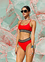 Купальник раздельный топ Z.Five 86142-1 Ева красный(В НАЛИЧИИ ТОЛЬКО 42 44 46 48 50 УКР р-ры), фото 2