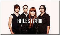 Halestorm американская хард-рок-группа - плакат