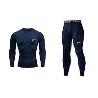 Термо-белье Nike Pro Combat blue