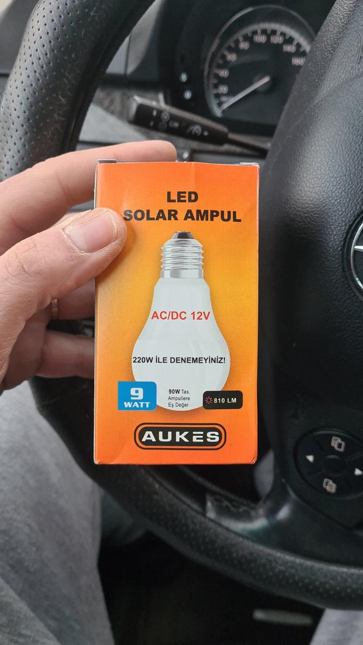 Лампочка 12V 9w для акумуляторного автомобіля Aukes E27