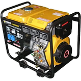 Генератор дизельний однофазний Forte FGD-6500E (4.8 кВт) з електричним стартером, фото 3