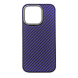 Карбоновий чохол для Apple iPhone 14 Pro Max Karbon case (Purple), фото 2