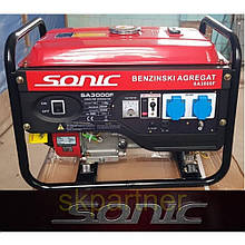 Бензиновий генератор 2.5kW 230V 2500W Sonic SA3000 F