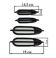 Жабры. Декоративные накладки на крылья автомобиля. Сетка в пластиковом ободе. Комплект 4 шт.