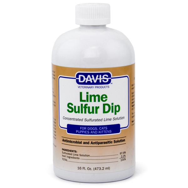 Антимікробний та антипаразитарний засіб концентрат для собак і котів Davis Lime Sulfur Dip 473 мл