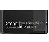 Powerbank швидкої зарядки 20000 MAH 2 USB порта type C, microUSB Павербанк QC3.0, фото 3