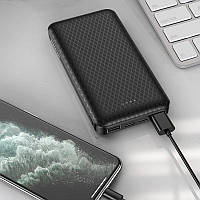 Power Bank Зовнішній акумулятор Borofone BJ3 Minimalist 10000 mAh 2 USB 2 A Type-C/Micro Led