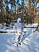 Військовий дощовик костюм білий для ЗСУ. Костюм дощовик із капюшоном для військових. Зимовий дощовик для військових, фото 10
