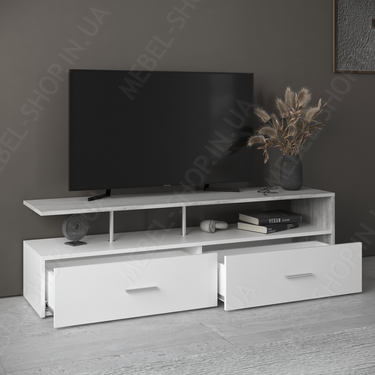Купить Современная тумба под телевизор в гостиную, с выдвижными ящиками ...