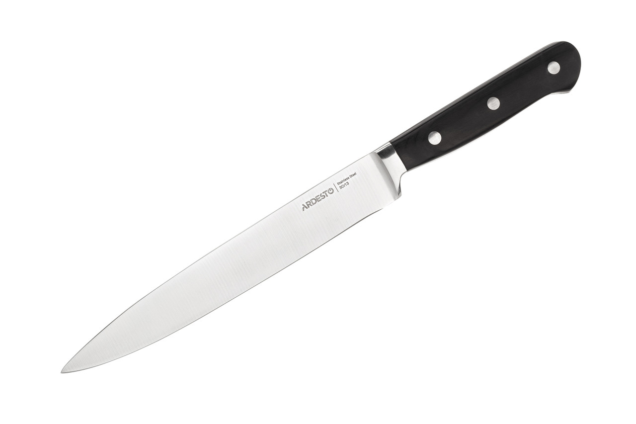 Ніж слайсерний Black Mars, 32 см, довжина леза 20,3 см, чорний, AR2032SW Арт.39223 Ardesto