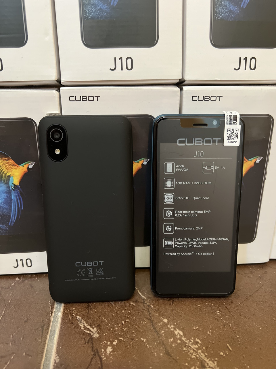 Смартфон Cubot J10 Black 4" 1/32Gb 3G 2sim 2350mAh - фото 1 - id-p1732290427
