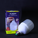 Світлодіодна розумна лампа з акумулятором Almina, аварійна лампочка 20 Вт, фото 3