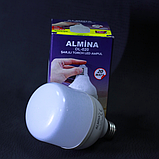 Світлодіодна розумна лампа з акумулятором Almina, аварійна лампочка 20 Вт, фото 2