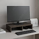 Настільна підставка під монітор з поличками з Ламінованого ДСП Підставки для екрана 50 см завширшки, фото 5