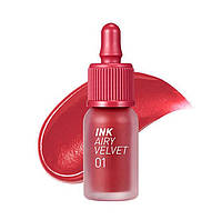 Peripera Ink Airy Velvet Tint #01 Hotpost Red - Матовый тинт для губ