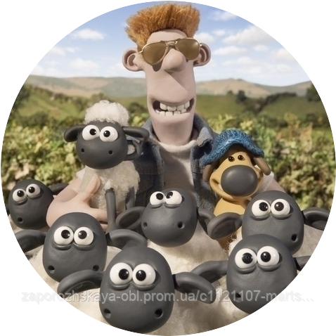 Барашок Шон 2 вафельна картинка, фото 1