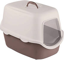 Туалет для кішок Stefanplast Cathy 56 х 40 х 40 см Ніжно-рожевий/коричнево-рожевий
