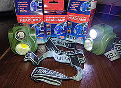 Налобный фонарь мульти функціональний  на батарейках  ly 5  - 3 aa якість швидка відправка