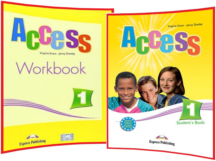 Access 1. Student's Book+Workbook. Комплект книг з англійської мови. Підручник+Зошит. Express Publishing