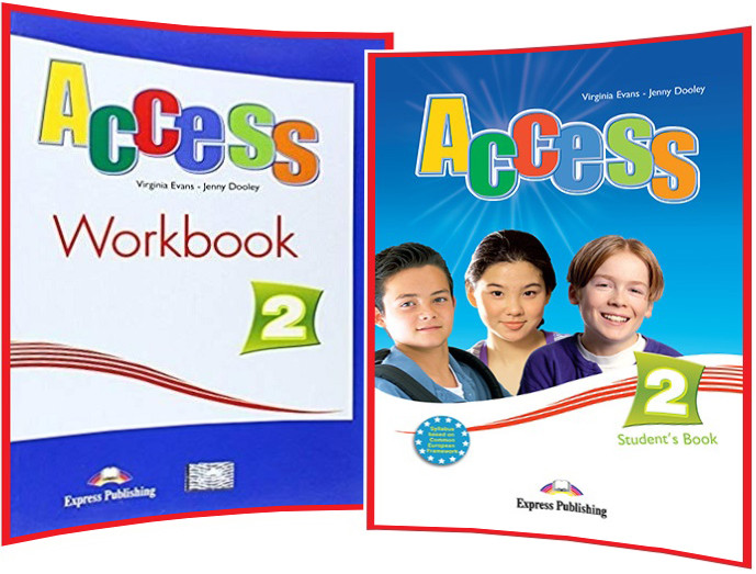 Access 2. Student's Book+Workbook. Комплект книг з англійської мови. Підручник+Зошит. Express Publishing