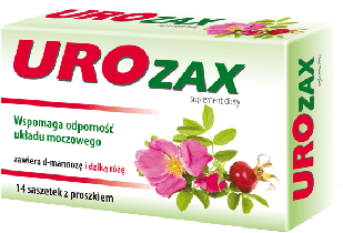 Urozax для здоров'я сечовидільної системи з D-маннозою, екстрактом шкірки граната, шипшиною, 14 саше