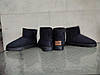 Уги UGG короткі чорні екозамша жіночі напівсамі черевики унісекс EUR 41 - 25 см, фото 7