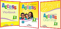 Access 1. Student's Book+Workbook+Grammar. Повний комплект книг з англійської мови. Підручник+Зошит+Граматика