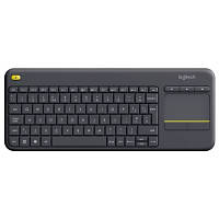 Клавиатура Logitech K400 Plus Touch Wireless UA Black (920-007145) (код 1372345)