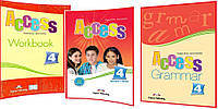 Access 4. Student's Book+Workbook+Grammar. Повний комплект книг з англійської мови. Підручник+Зошит+Граматика