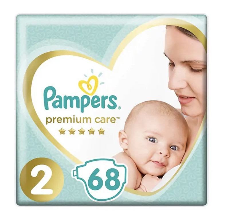 Підгузки Pampers Premium Care 2 на 68 шт