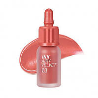 Peripera Ink Airy Velvet Tint #03 Cartoon Coral - Матовый тинт для губ