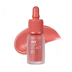 Peripera Ink Airy Velvet Tint #03 Cartoon Coral - Матовий тінт для губ