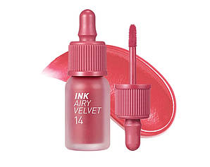 Peripera Ink Airy Velvet Tint #14 Rosy Pink  - Матовий тінт для губ