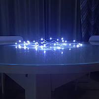 Світлодіодна LED гірлянда 3 метри РОСА біла 30 LED, USB 5V, 1000К Sneha (997974), фото 4