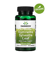 Swanson, Gymnema Sylvestre Leaf, Джимнема сильвестра , 400 мг, 100 капсул