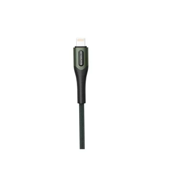 Дата-кабель SkyDolphin S01L 1m USB(тато) - Lightning(тато) Dark Green, фото 1