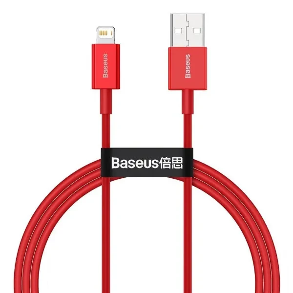 Дата-кабель Baseus Superior Series Fast Charging Lightning 1m (CALYS-A09) Red, фото 1