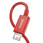 Дата-кабель Baseus Superior Series Fast Charging Lightning 1m (CALYS-A09) Red, фото 3