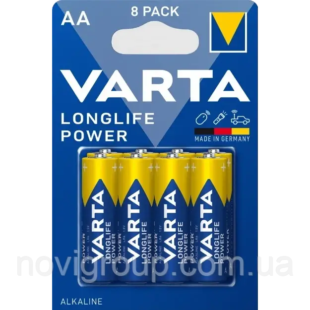 VARTA LONGLIFE POWER AA BLI 8 шт Батарейка